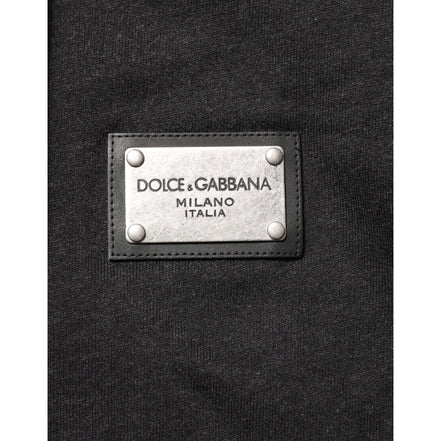 Sweat à capuche zippé noir Dolce & Gabbana avec logo