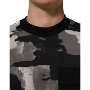 T-shirt homme Dolce & Gabbana manches courtes camouflage multicolore