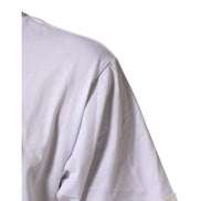 T-shirt Dolce & Gabbana en coton blanc à col rond et imprimé graphique