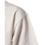 T-shirt da uomo girocollo in cotone bianco con stampa logo Dolce & Gabbana