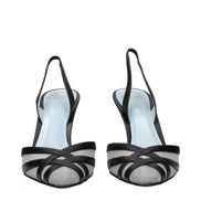 Valentino Garavani Black Leather High Heel Pumps