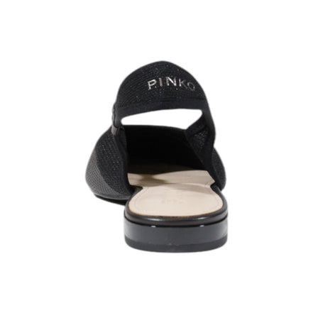 PINKO Black Gianira Sling-Back Sandals