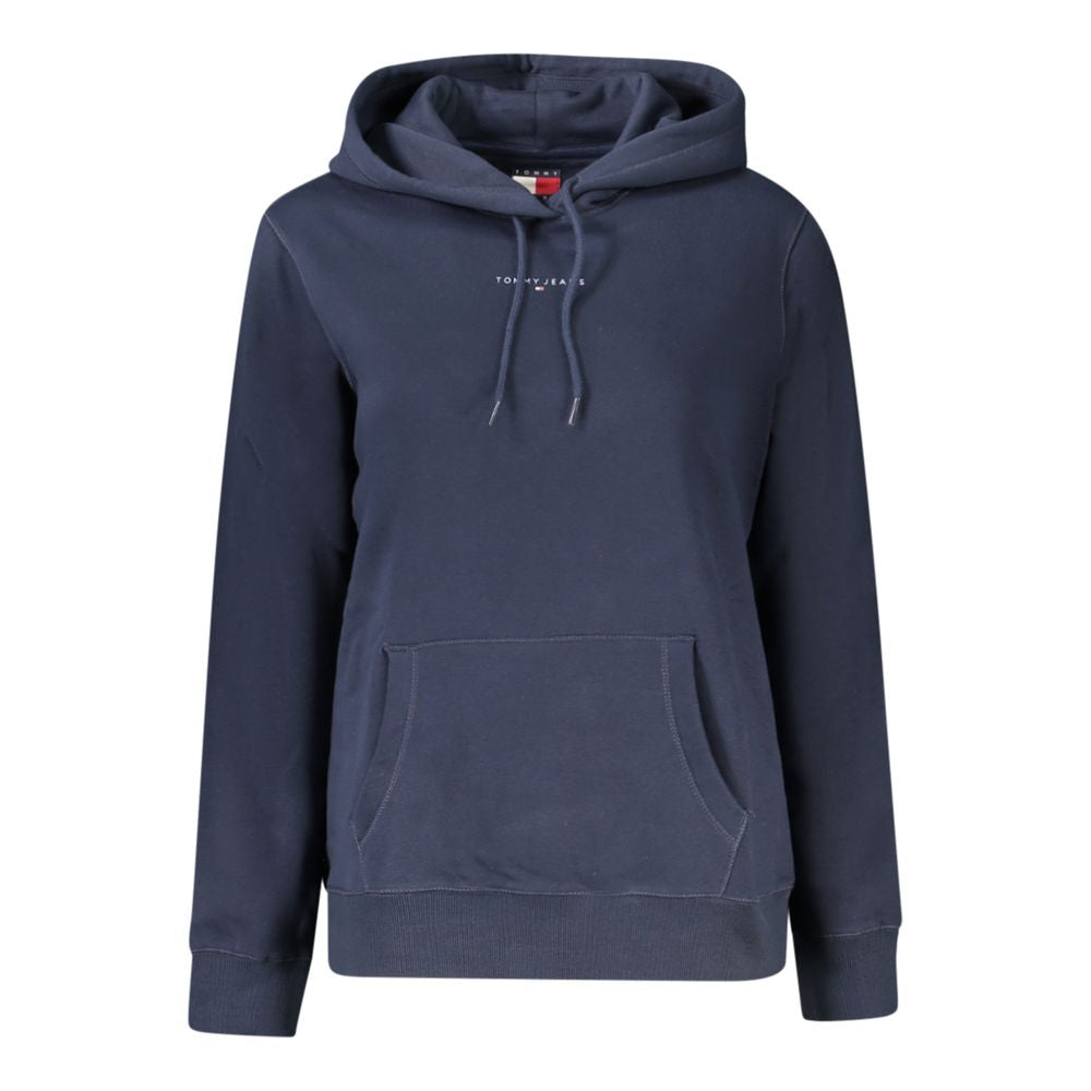 Felpa con Cappuccio da Donna Tommy Hilfiger in Cotone Blu