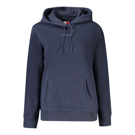 Felpa con Cappuccio da Donna Tommy Hilfiger in Cotone Blu