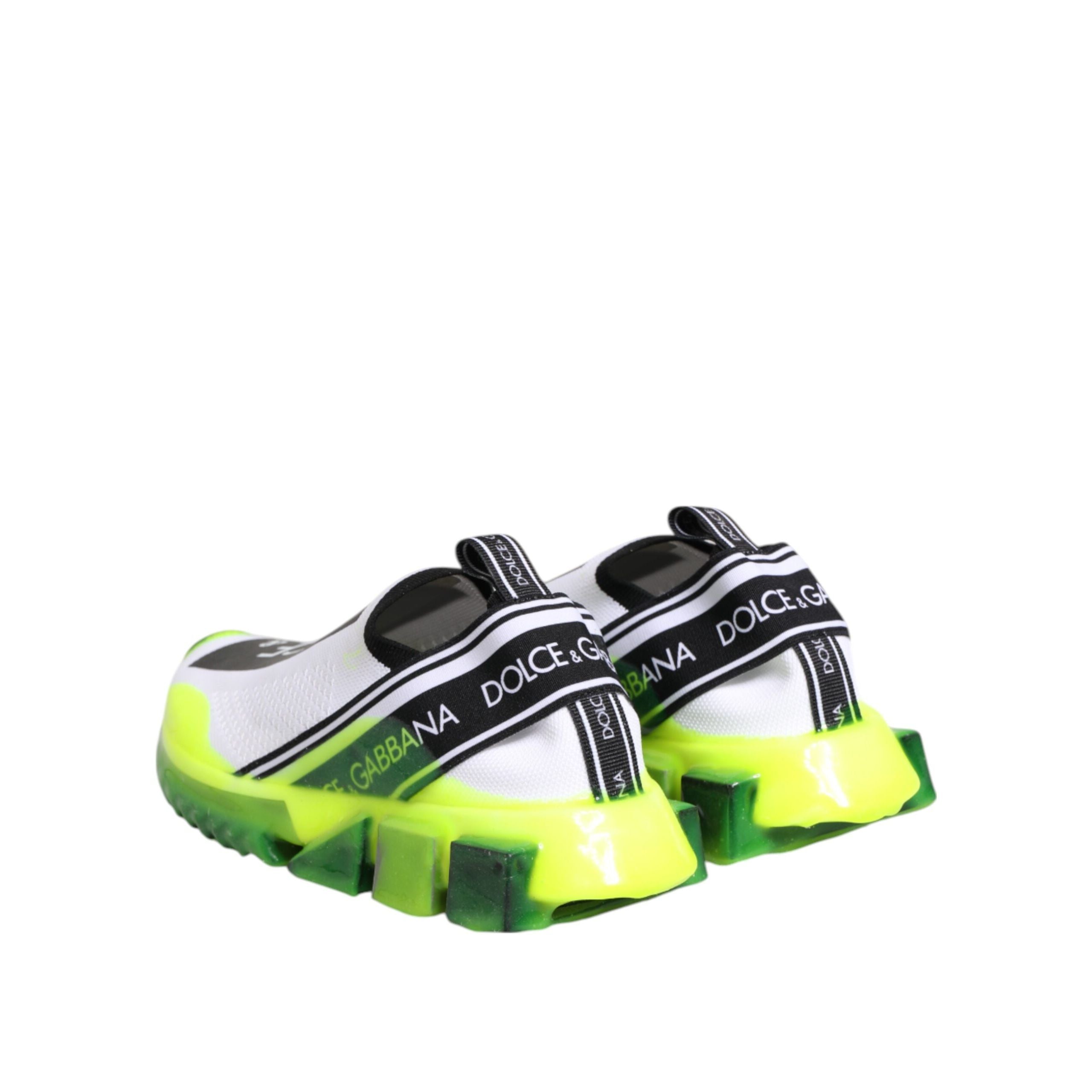 Chaussures Baskets Dolce & Gabbana Sorrento Noir Blanc à Enfiler