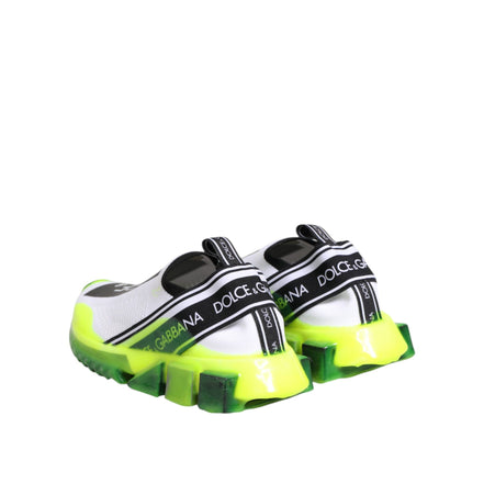 Chaussures Baskets Dolce & Gabbana Sorrento Noir Blanc à Enfiler