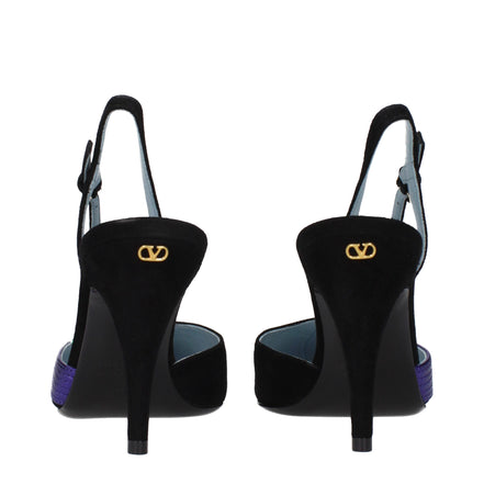 Valentino Garavani Black Leather High Heel Pumps