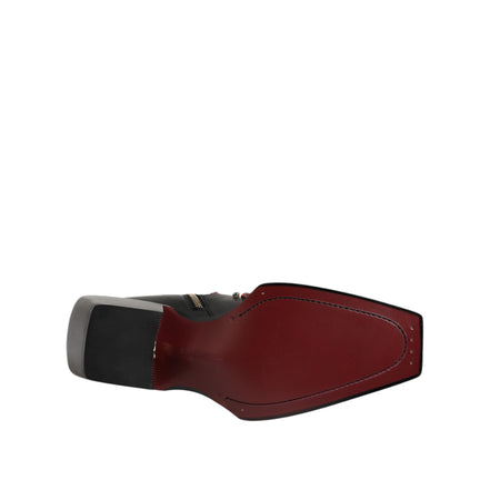 Bottes courtes pour homme Dolce & Gabbana noires ornées de cristaux