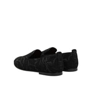 Mocassins Dolce & Gabbana en brocart noir Chaussures de ville à enfiler pour homme