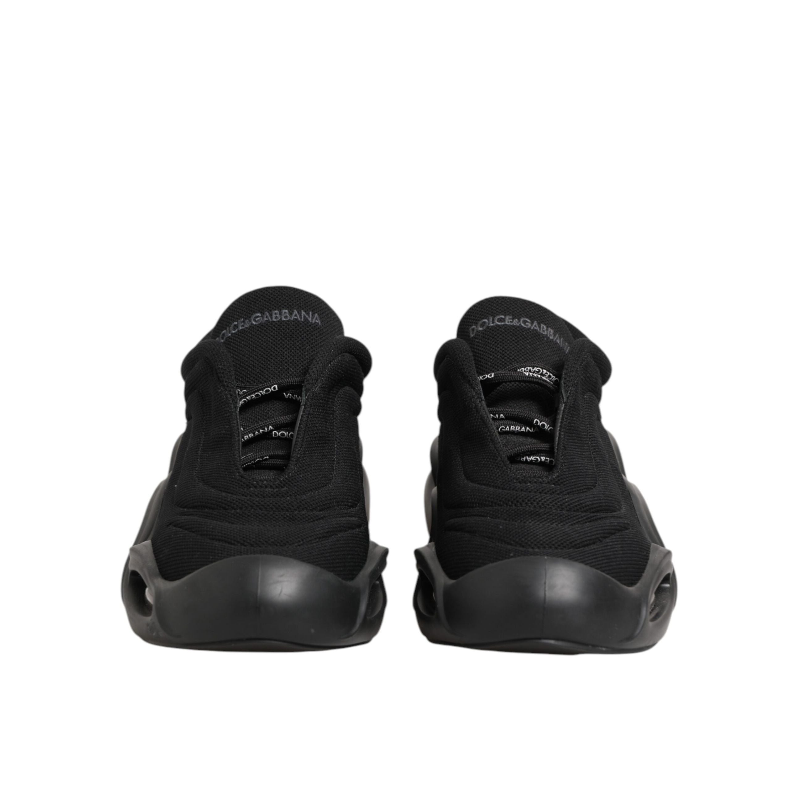 Chaussures homme basses Dolce & Gabbana Wave à lacets noires