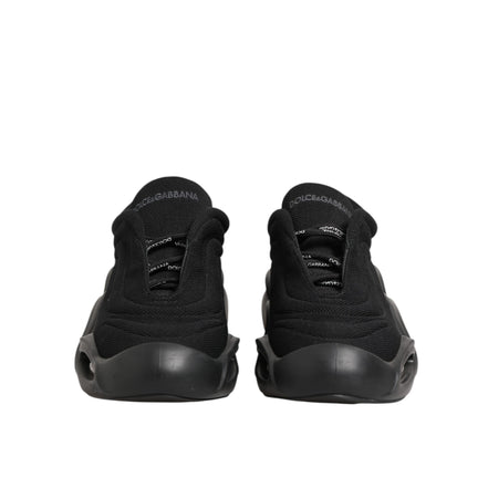 Chaussures homme basses Dolce & Gabbana Wave à lacets noires