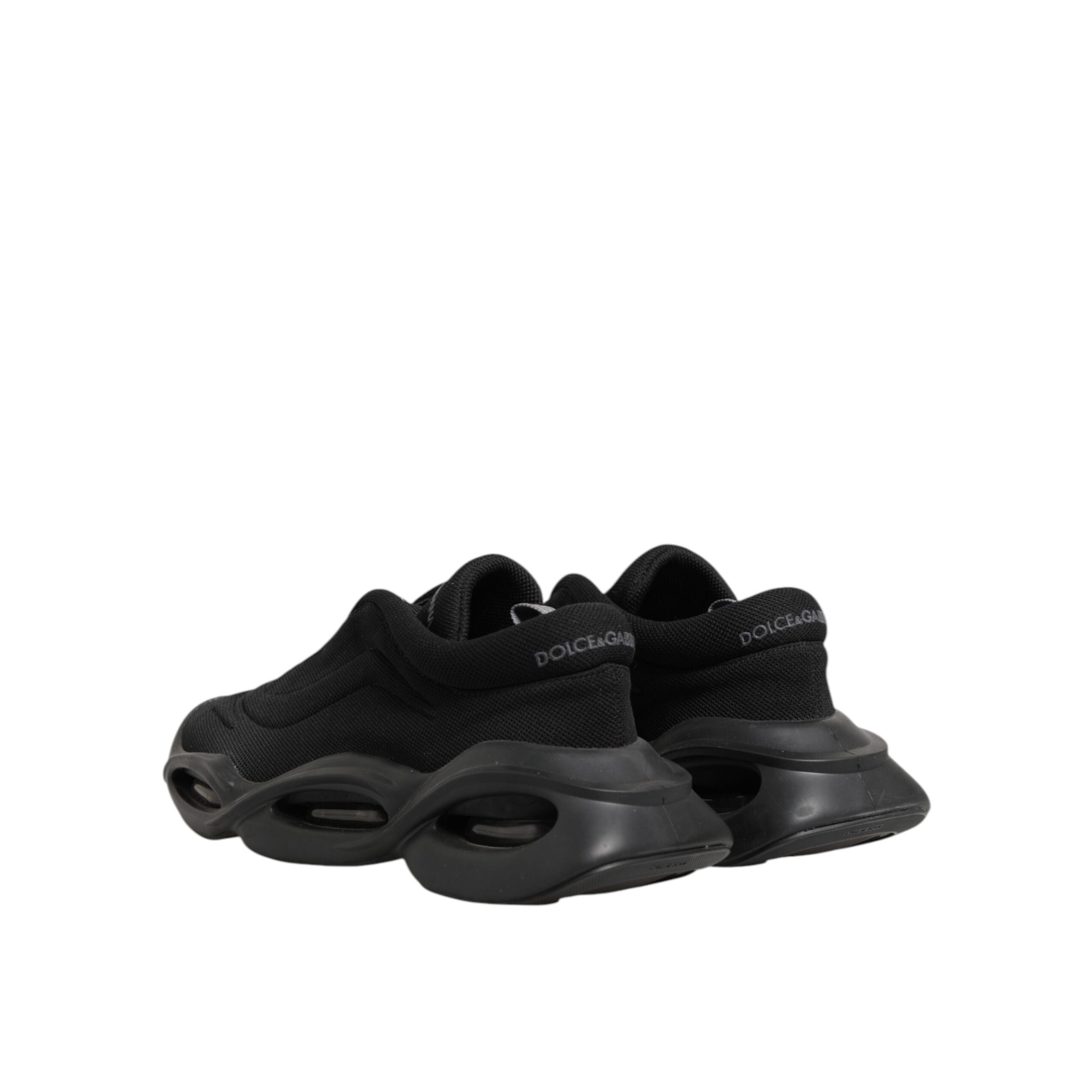 Chaussures homme basses Dolce & Gabbana Wave à lacets noires