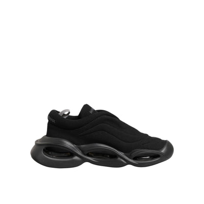 Dolce & Gabbana Scarpe da Ginnastica Basse da Uomo Stringate Nere con Onda