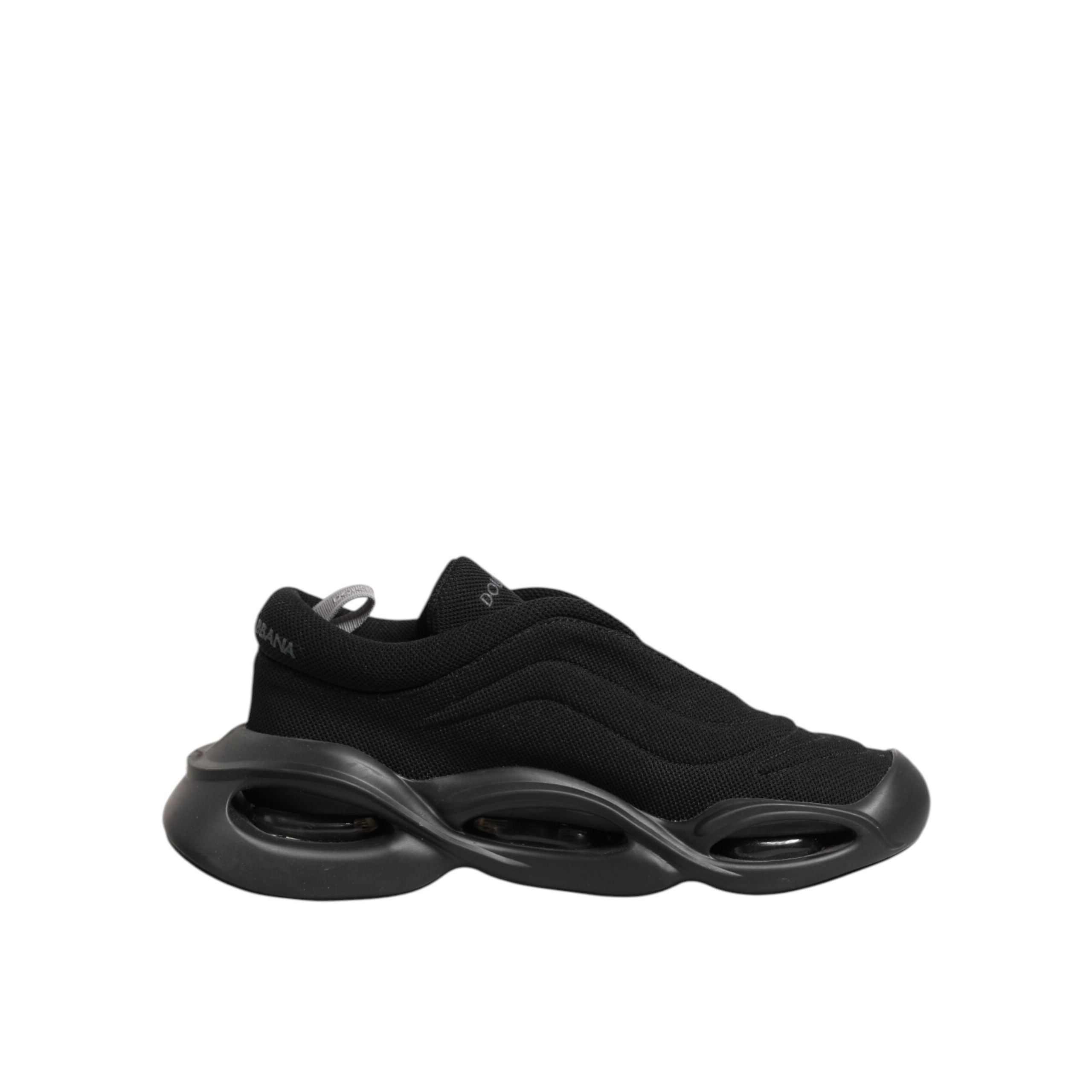 Chaussures homme basses Dolce & Gabbana Wave à lacets noires