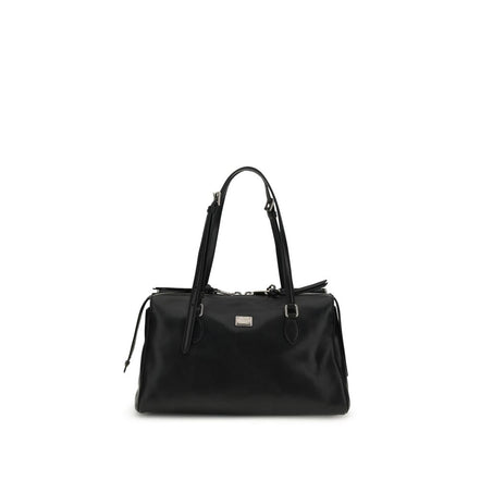 Sac à bandoulière Dolce & Gabbana en cuir de veau noir Bos Taurus
