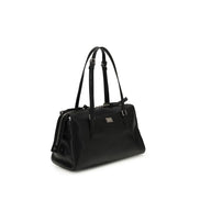 Sac à bandoulière Dolce & Gabbana en cuir de veau noir Bos Taurus