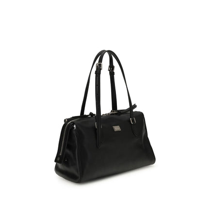 Sac à bandoulière Dolce & Gabbana en cuir de veau noir Bos Taurus
