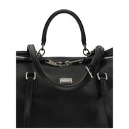 Sac à bandoulière Dolce & Gabbana en cuir de veau noir Bos Taurus