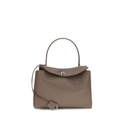 Borsa a tracolla Balenciaga in pelle di vitello grigia Bos Taurus