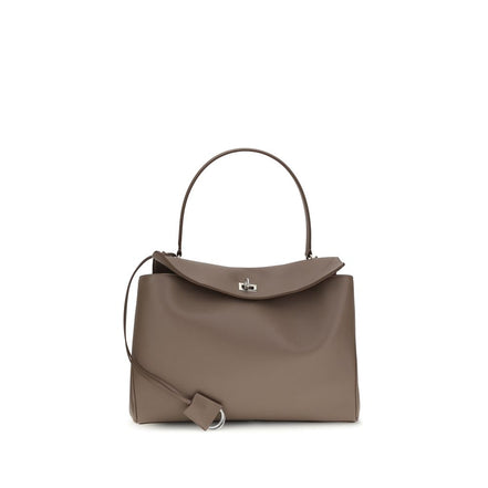 Borsa a tracolla Balenciaga in pelle di vitello grigia Bos Taurus