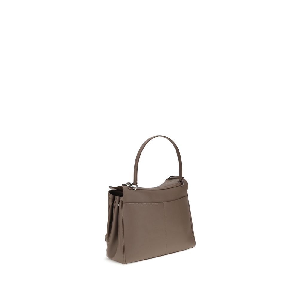 Borsa a tracolla Balenciaga in pelle di vitello grigia Bos Taurus