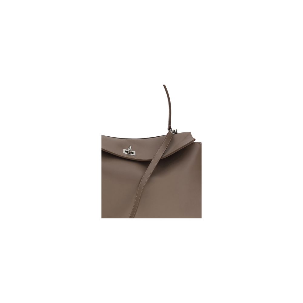 Borsa a tracolla Balenciaga in pelle di vitello grigia Bos Taurus