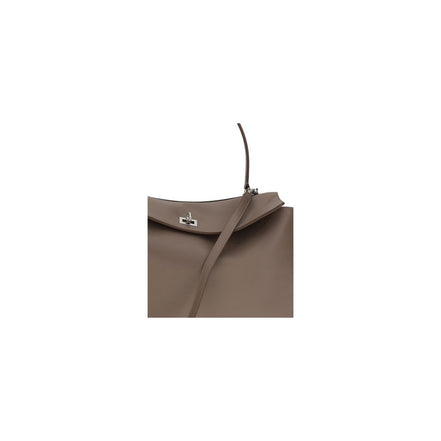 Borsa a tracolla Balenciaga in pelle di vitello grigia Bos Taurus