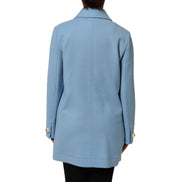 Giacca trench abbottonata blu Dolce & Gabbana