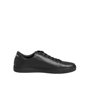 Baskets Dolce & Gabbana en cuir noir avec cœur en cristal
