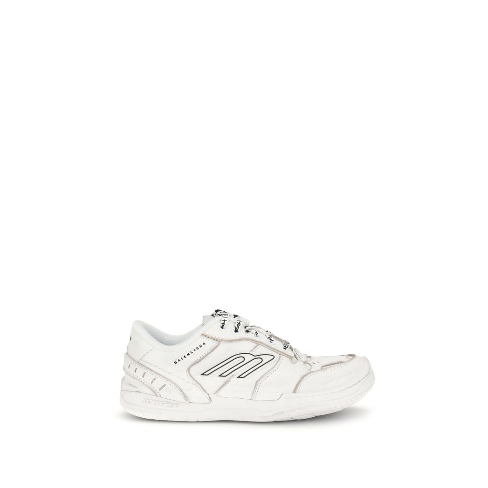 Baskets de sport Balenciaga Bos Taurus en cuir de veau blanc