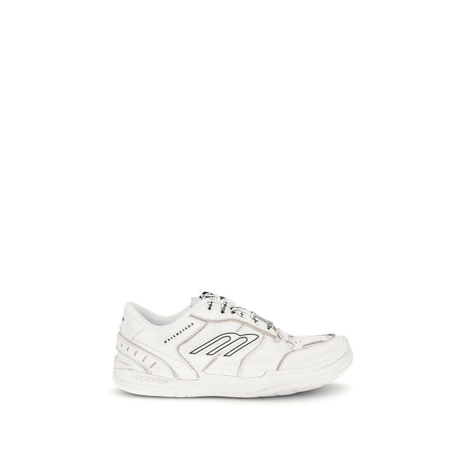 Baskets de sport Balenciaga Bos Taurus en cuir de veau blanc