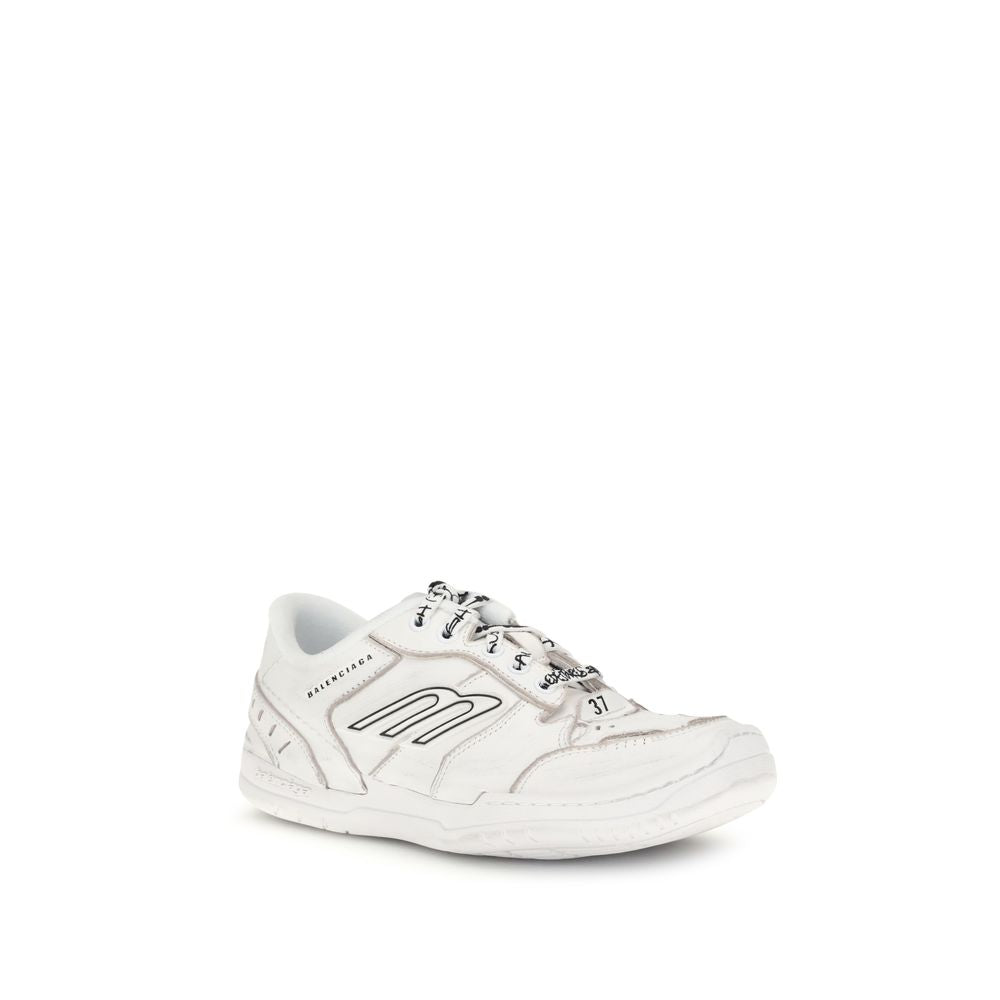 Baskets de sport Balenciaga Bos Taurus en cuir de veau blanc