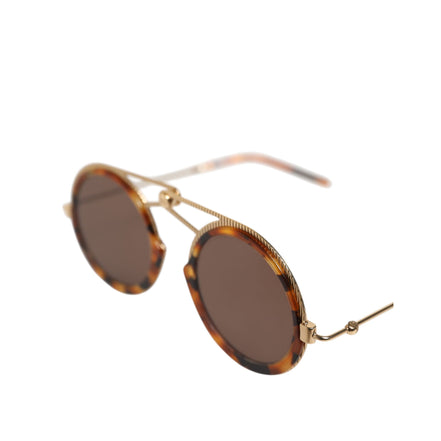 Occhiali da sole Dolce & Gabbana con montatura Havana dorata DG Fatto A Mano