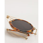 Occhiali da sole Dolce & Gabbana con montatura Havana dorata DG Fatto A Mano