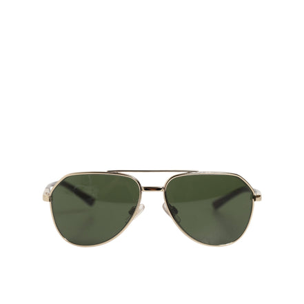 Occhiali da sole per bambini Dolce & Gabbana DG2125, montatura color argento, modello aviatore
