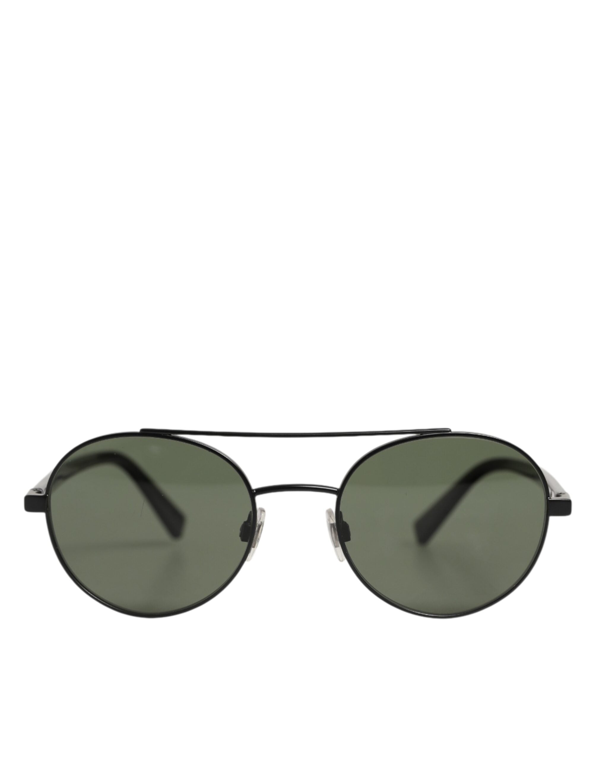 Dolce & Gabbana Matte Black Steel Frame Gray Lens DG2245 Sunglasses