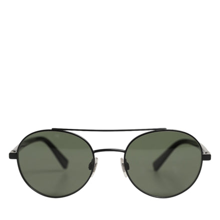 Dolce & Gabbana Matte Black Steel Frame Gray Lens DG2245 Sunglasses