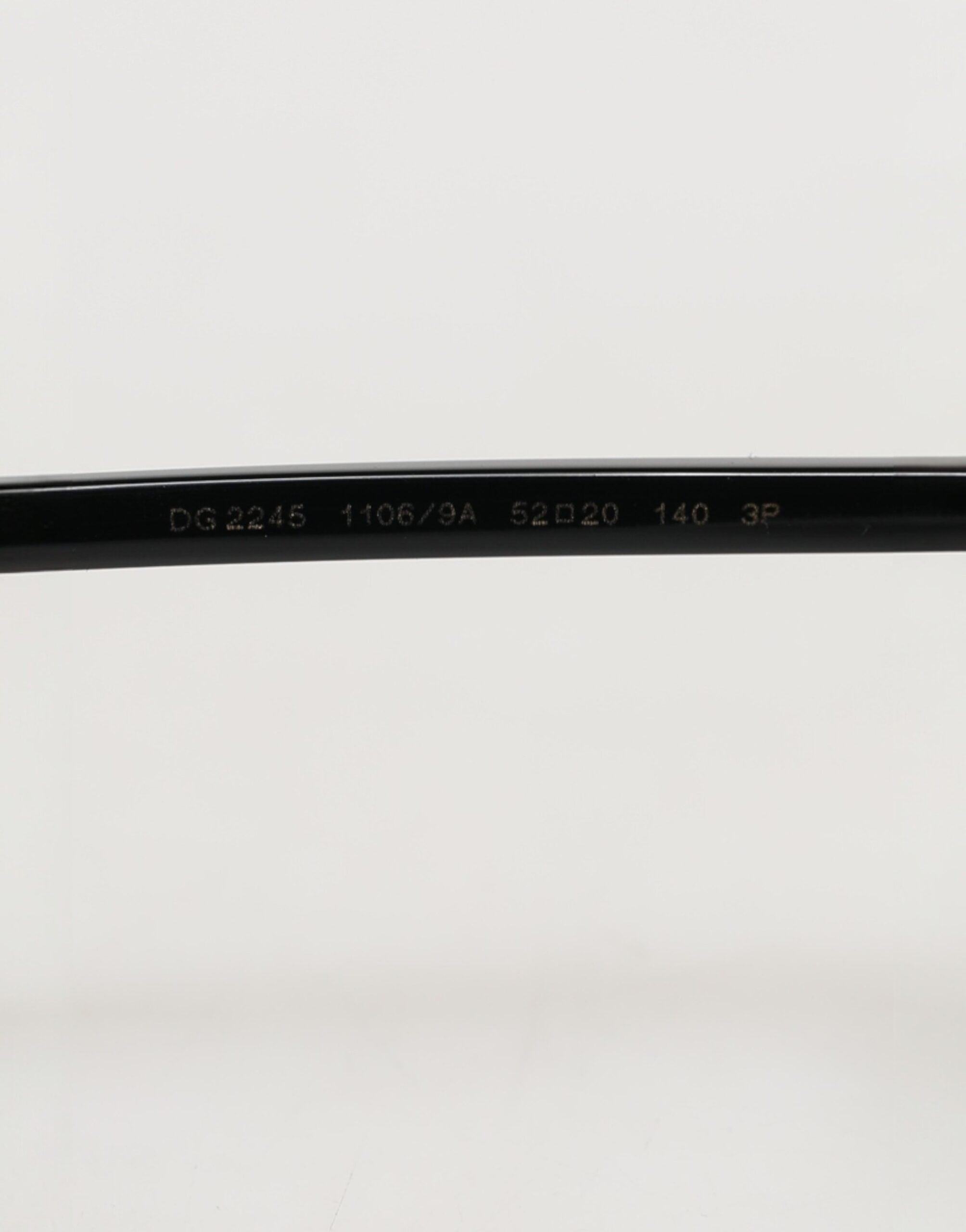 Dolce & Gabbana Matte Black Steel Frame Gray Lens DG2245 Sunglasses