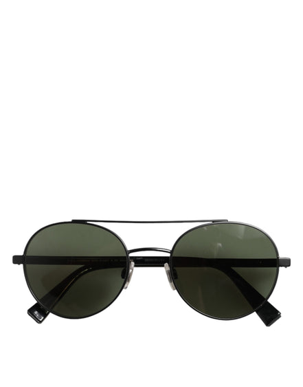 Dolce & Gabbana Matte Black Steel Frame Gray Lens DG2245 Sunglasses