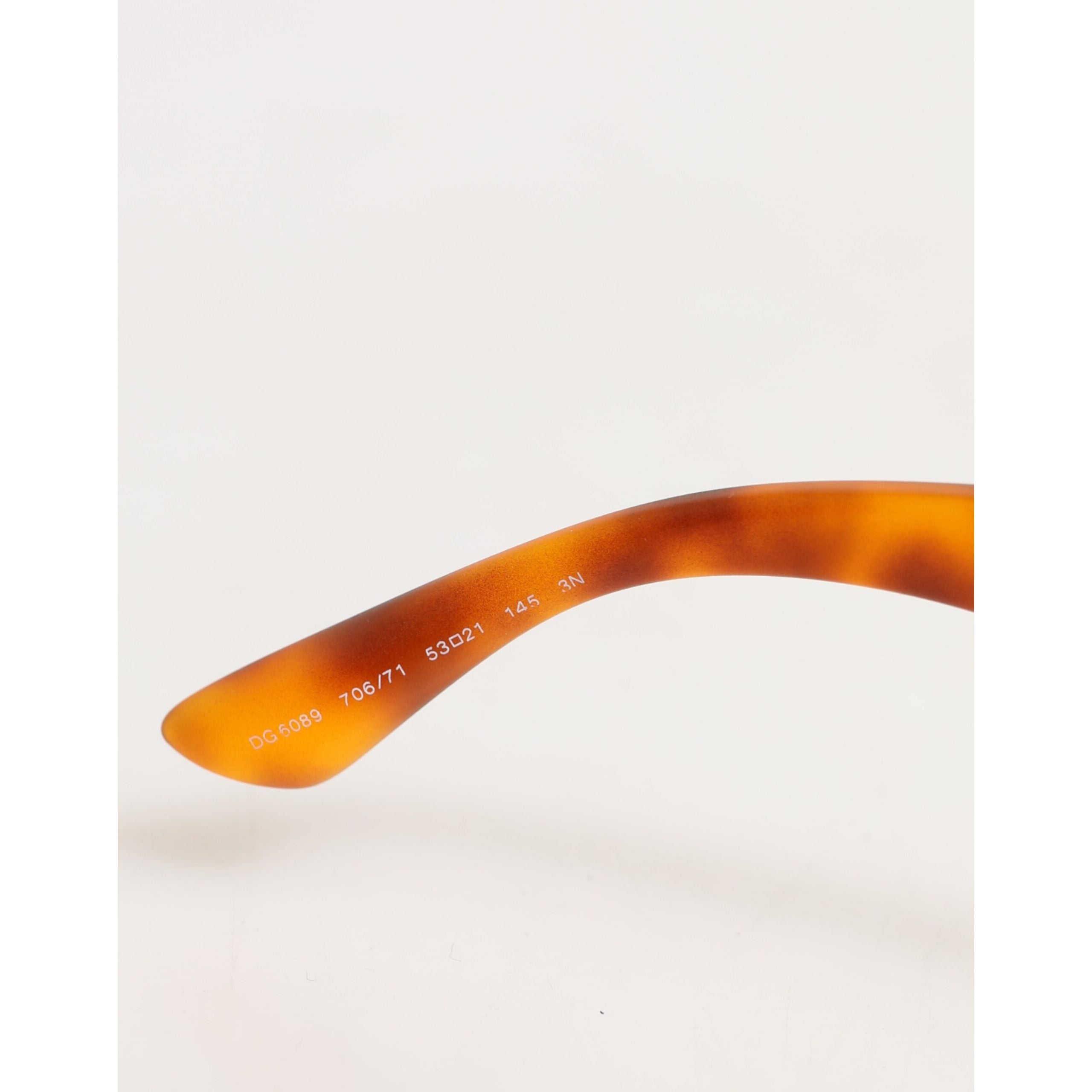 Occhiali da sole Dolce & Gabbana DG6089 Havana Full Rim Round Lenses pieghevoli