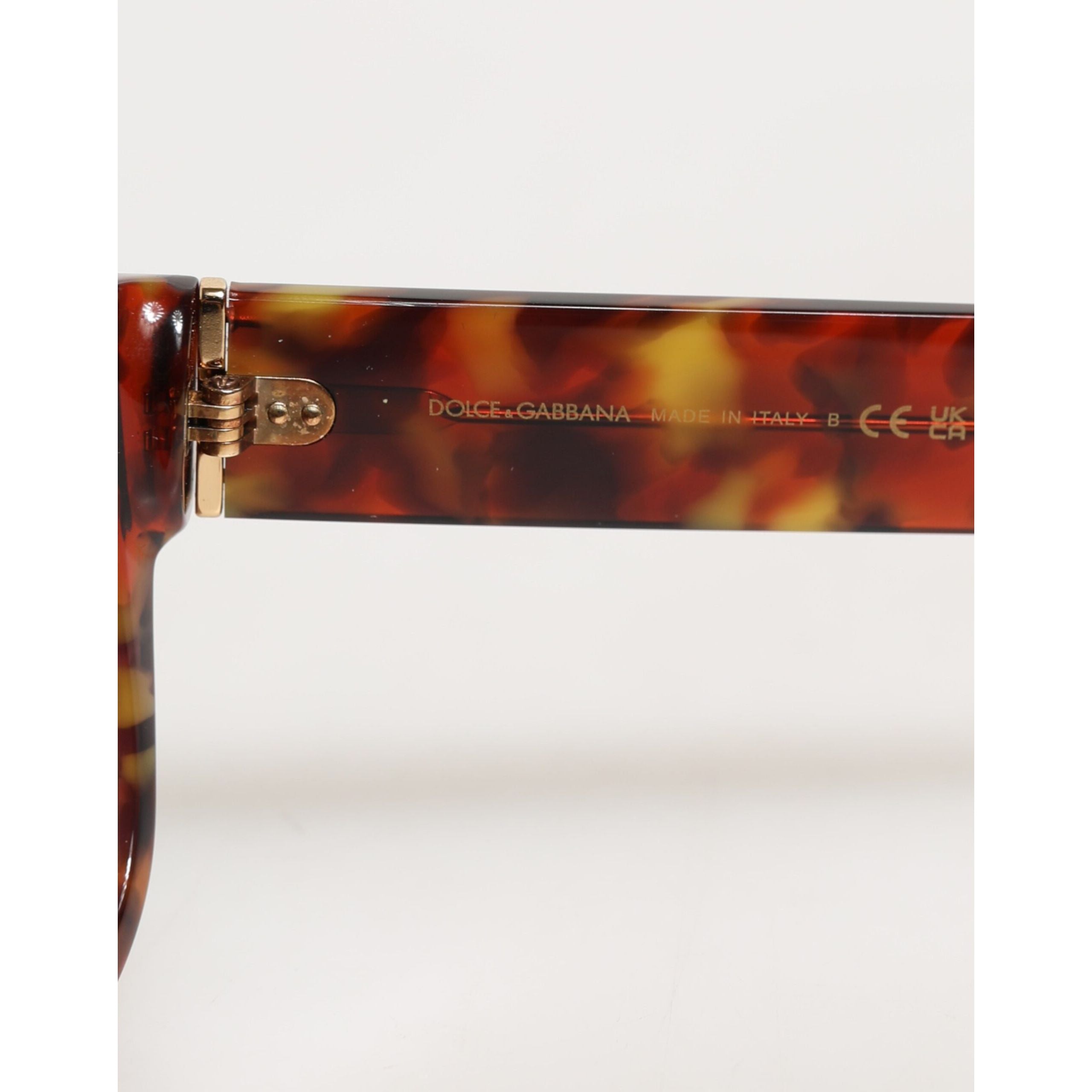 Dolce & Gabbana DG4338F Occhiali da sole tondi con lenti a cerchio pieno marrone Havana