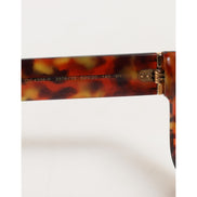 Dolce & Gabbana DG4338F Occhiali da sole tondi con lenti a cerchio pieno marrone Havana