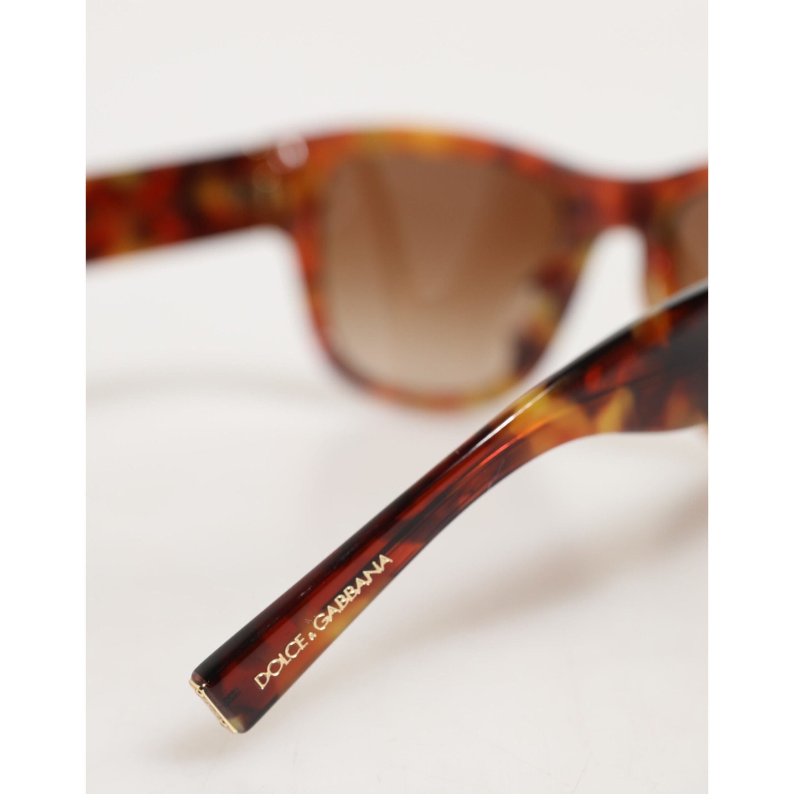 Dolce & Gabbana DG4338F Occhiali da sole tondi con lenti a cerchio pieno marrone Havana