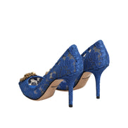 Dolce & Gabbana Décolleté DEVOTION in Pizzo Taormina Blu