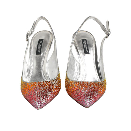 Dolce & Gabbana Décolleté Slingback con Paillettes Multicolore