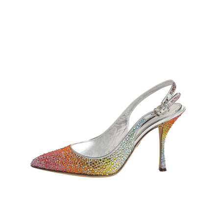 Dolce & Gabbana Décolleté Slingback con Paillettes Multicolore