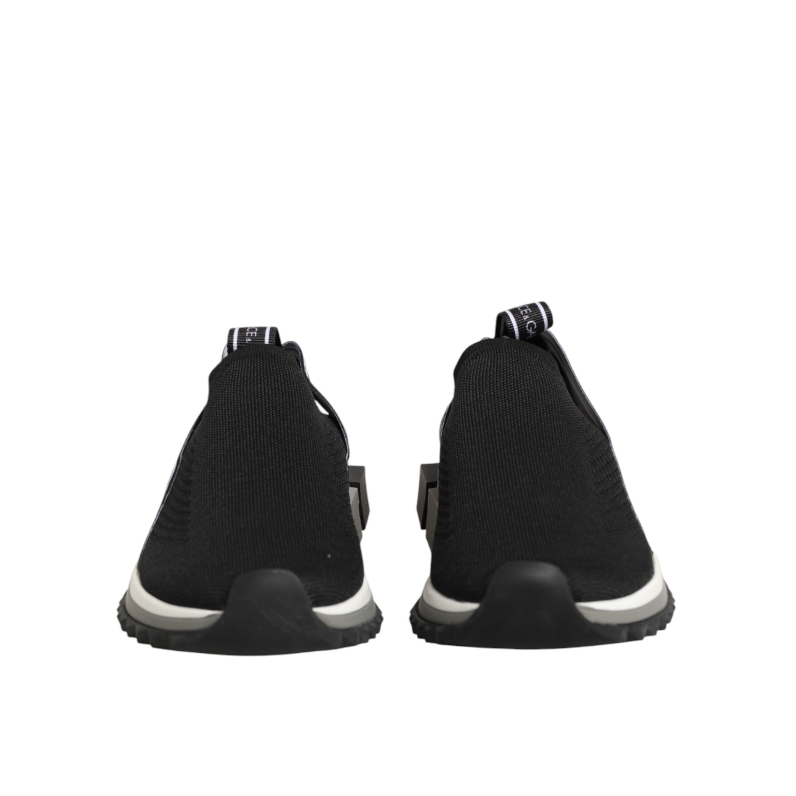 Dolce & Gabbana Black Slip On Sorrento Low Top Sneakers