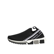 Dolce & Gabbana Black Slip On Sorrento Low Top Sneakers
