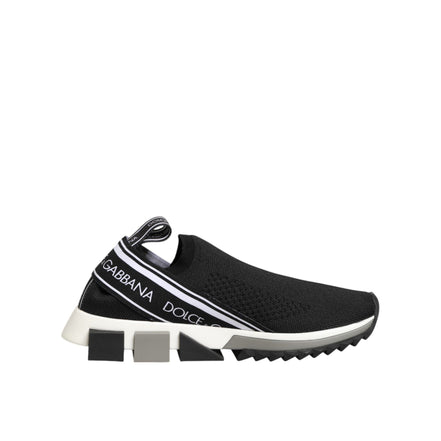 Dolce & Gabbana Black Slip On Sorrento Low Top Sneakers