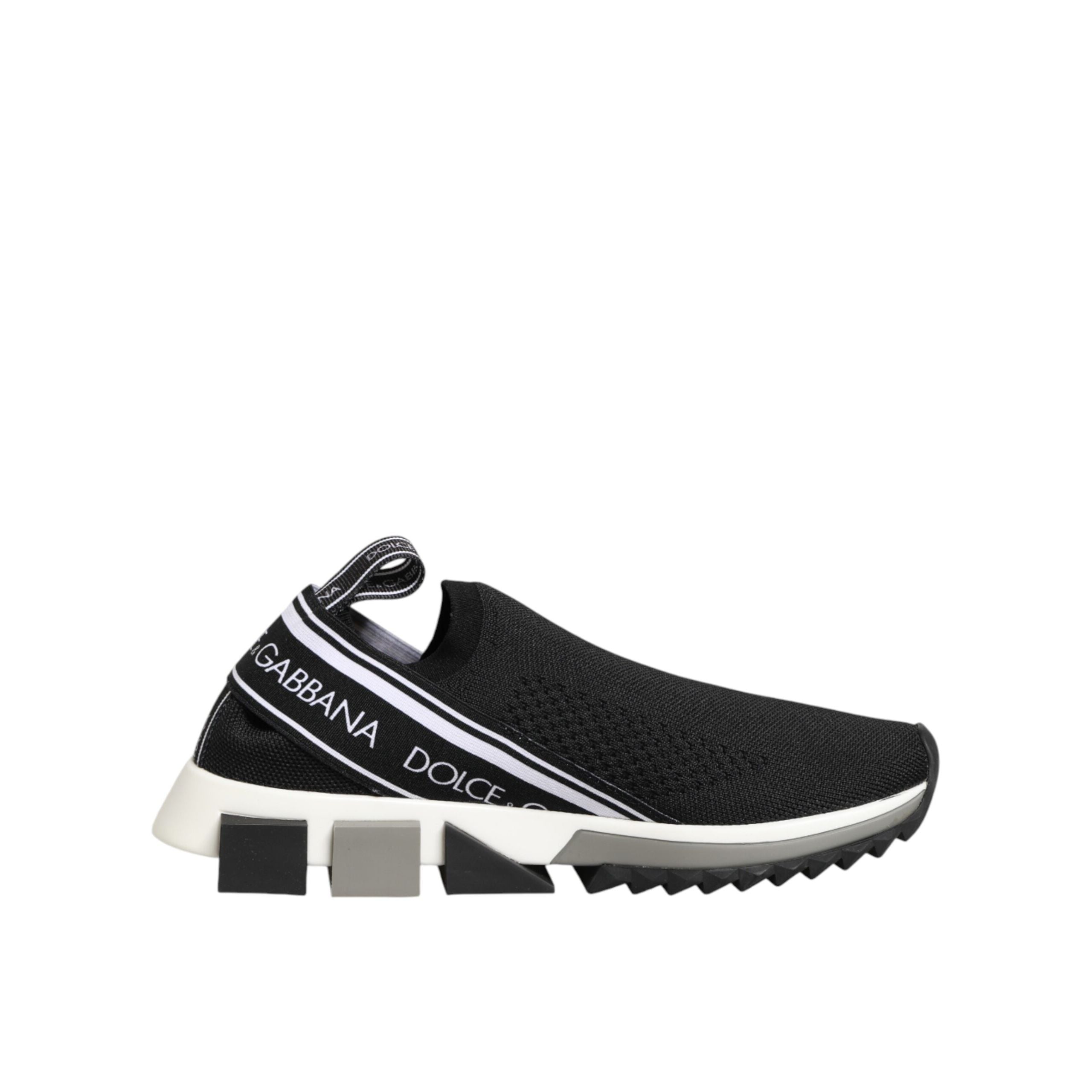 Dolce & Gabbana Black Slip On Sorrento Low Top Sneakers